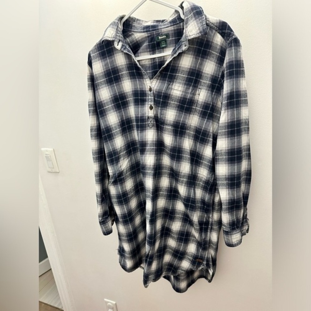 Roots  Plaid Shirt Dress